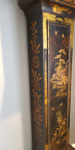 Lacquered clock cases
