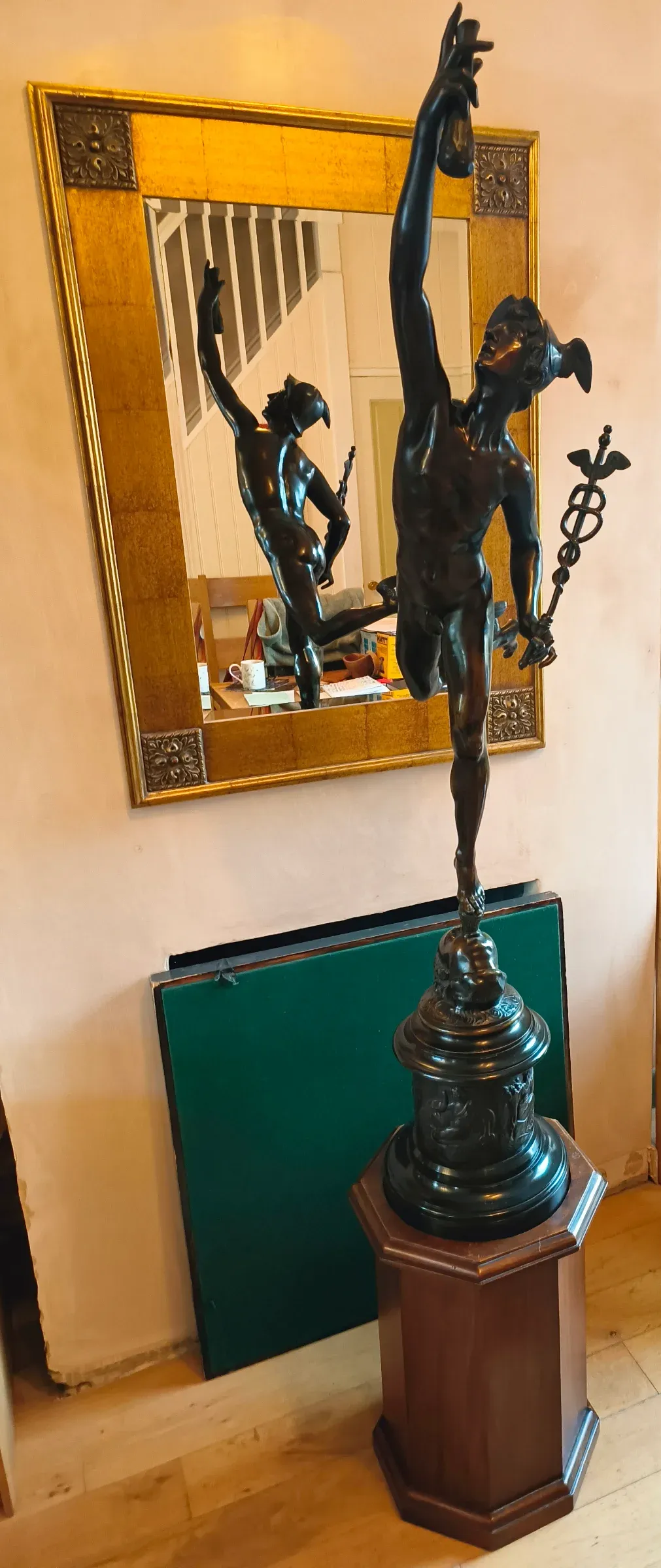 The finished bronze - waxed to provide protection and patina
