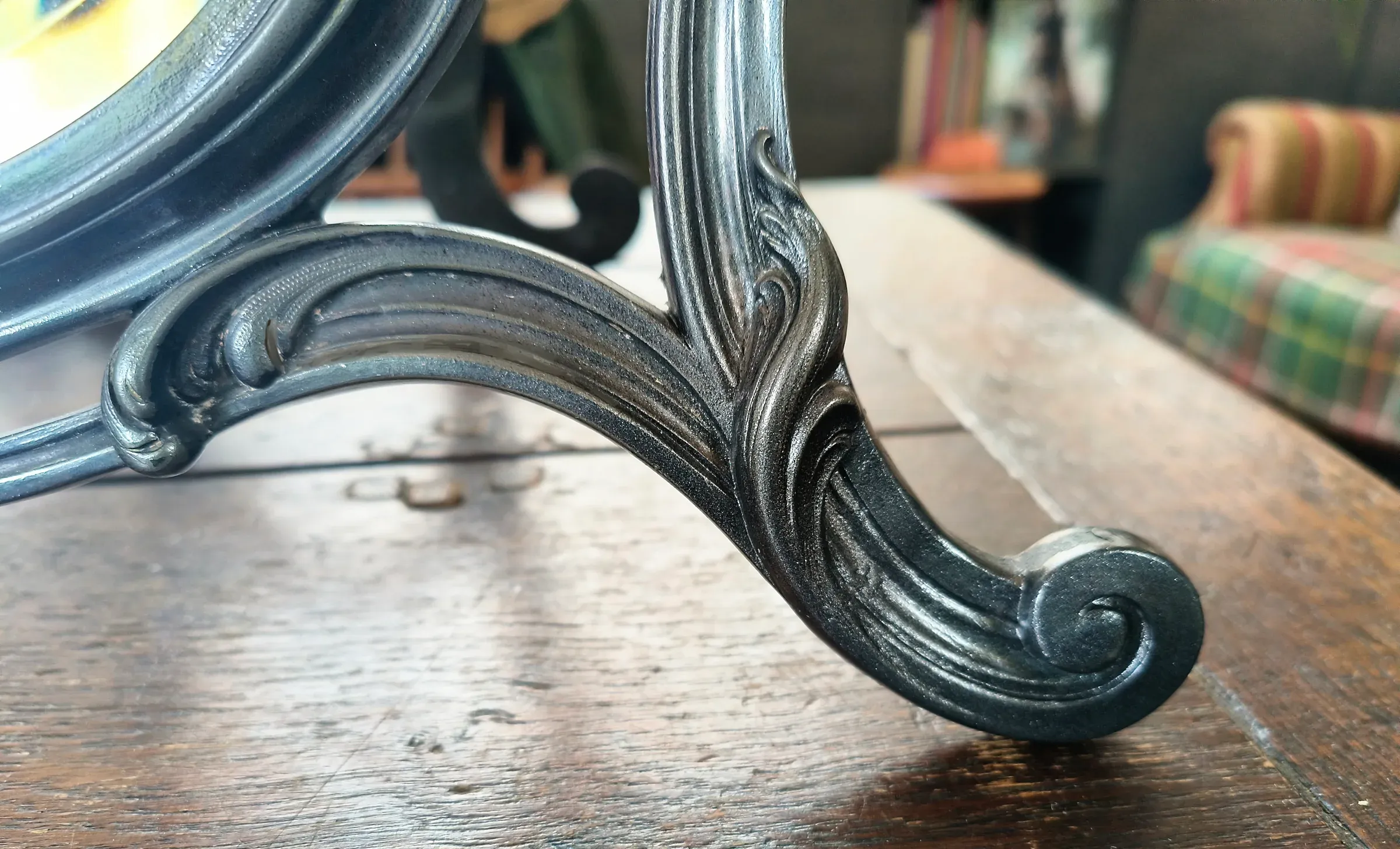 The foot after repairing with carbon fibre and specialist epoxies